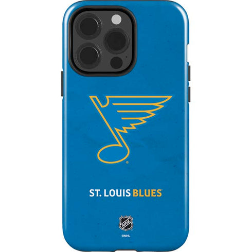 NHL St. Louis Blues Distressed iPhone 15 Pro Impact Case